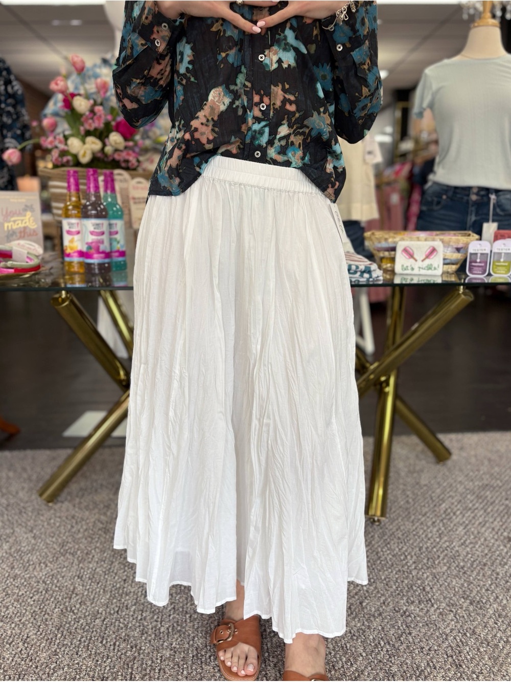 NIC+ZOE Cotton Crinkle Skirt